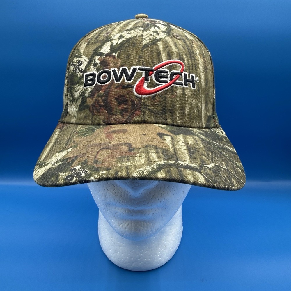 Bowtech Strapback Baseball Cap Adjustable Camo Outdoor Cap Hunting Fishing Camp